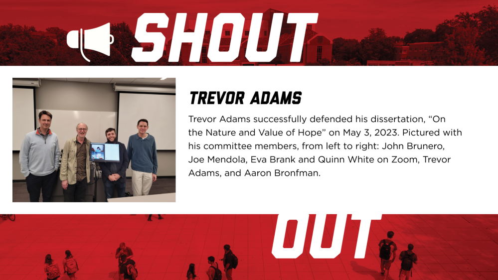 Trevor Adams Successfully Defended His Dissertation